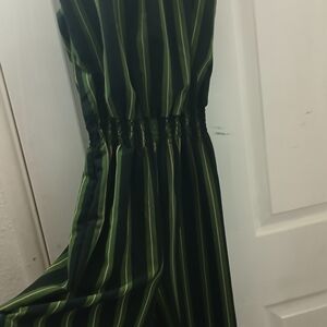Enfocus Studio Black and Green Strapless Dress